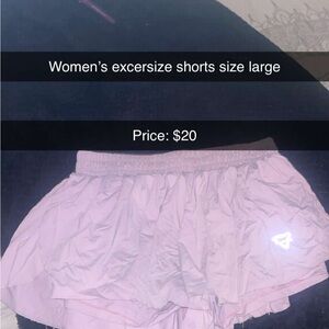 Light Purple Athletic Shorts